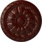 Ekena Millwork Kirke Ceiling Medallion (Fits Canopies up to 3 3/4"), 15 3/4"OD x 5/8"P, Brushed Mahogany CM16KIBMF - alternate 1